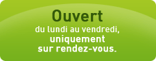 Ouvert du lundi au vendredi uniquement sur rendez-vous